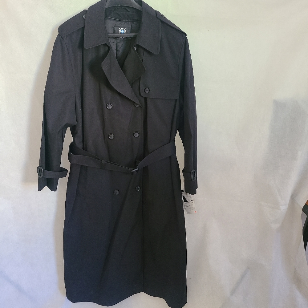William Wallace Trench Coat With Removable Inner Thinsulate Liner in Black